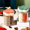 Five-in-One Spice Jar Set: Compartmentalized, Sealed Storage with Controllable Pour Lids