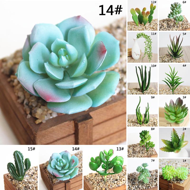 Simulation Artificial Succulent Fake Plants Plastic Flowers Home Floral Decor