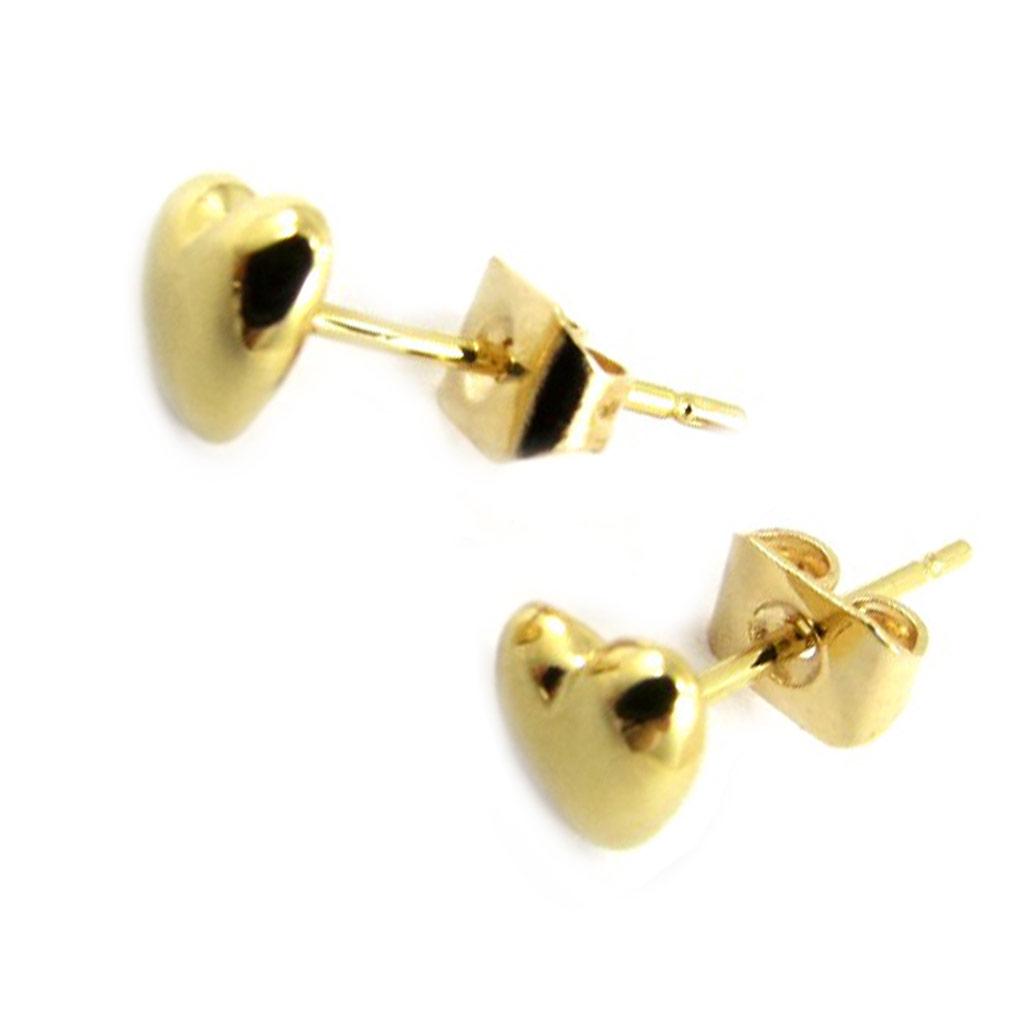 Les Trésors De Lily [L4308] - Gold Plated 'Love' Earrings - 6x6 Mm