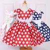 European & American Polka Dot Princess Dress for Girls - Children's Piano Performance Costume
