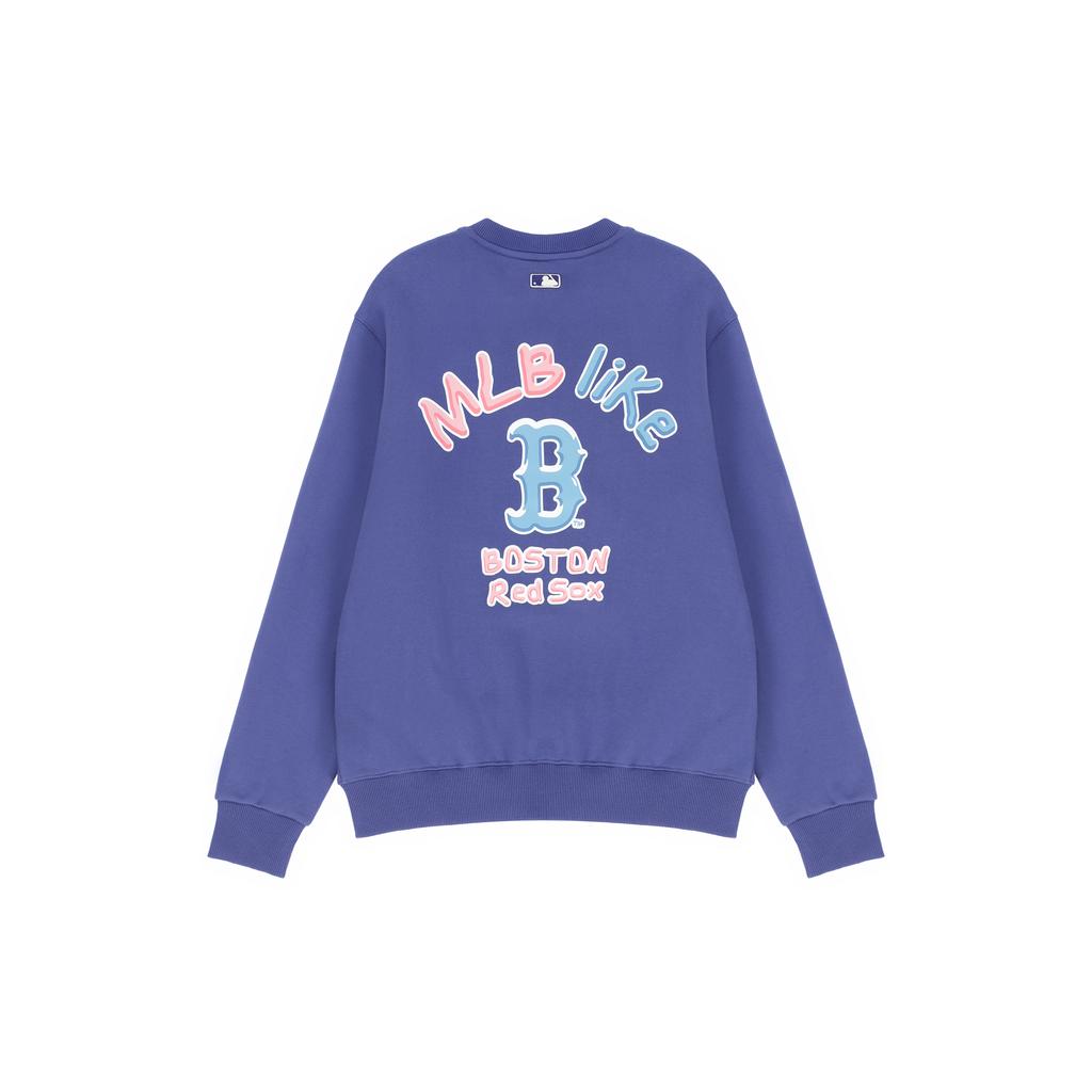 New MLB Sweatshirts Unisex Light Navy Blue 3AMTL5116-43NYL