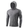 Men Full Zip Hoodie Quick-Dry Sweatshirt with Reflective Strip Zipper Sports Jacket Hoodie for Running Fitness Golfing