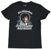 Bob Ross No Mistakes Just Happy Accidents Distressed Men's Black T-Shirt New