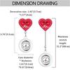 Lancardo Nurse Watch, Analog, Stretchable, Waterproof, Clip-on Watch for Women, Upside-Down, Cute and Stylish, Heart Embroidered Silicone Pocket Watch