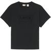 Levis Letter Logo Print Simple Round Neck Pullover Short Sleeve T-Shirt Women T-Shirts Black 0019G-0000