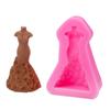 Fondant Silicone Mold Dry Pace Styling Mold Bride Wedding Dress Skirt Scrub Skirt Pompadour Skirt Evening Dress