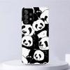 Cartoon Cute Panda Bear Soft Case For Samsung Galaxy A52 A53 A32 A22 A12 5G Phone Cover A33 A23 A13 A72 A73 A02S A03S A42 Coque