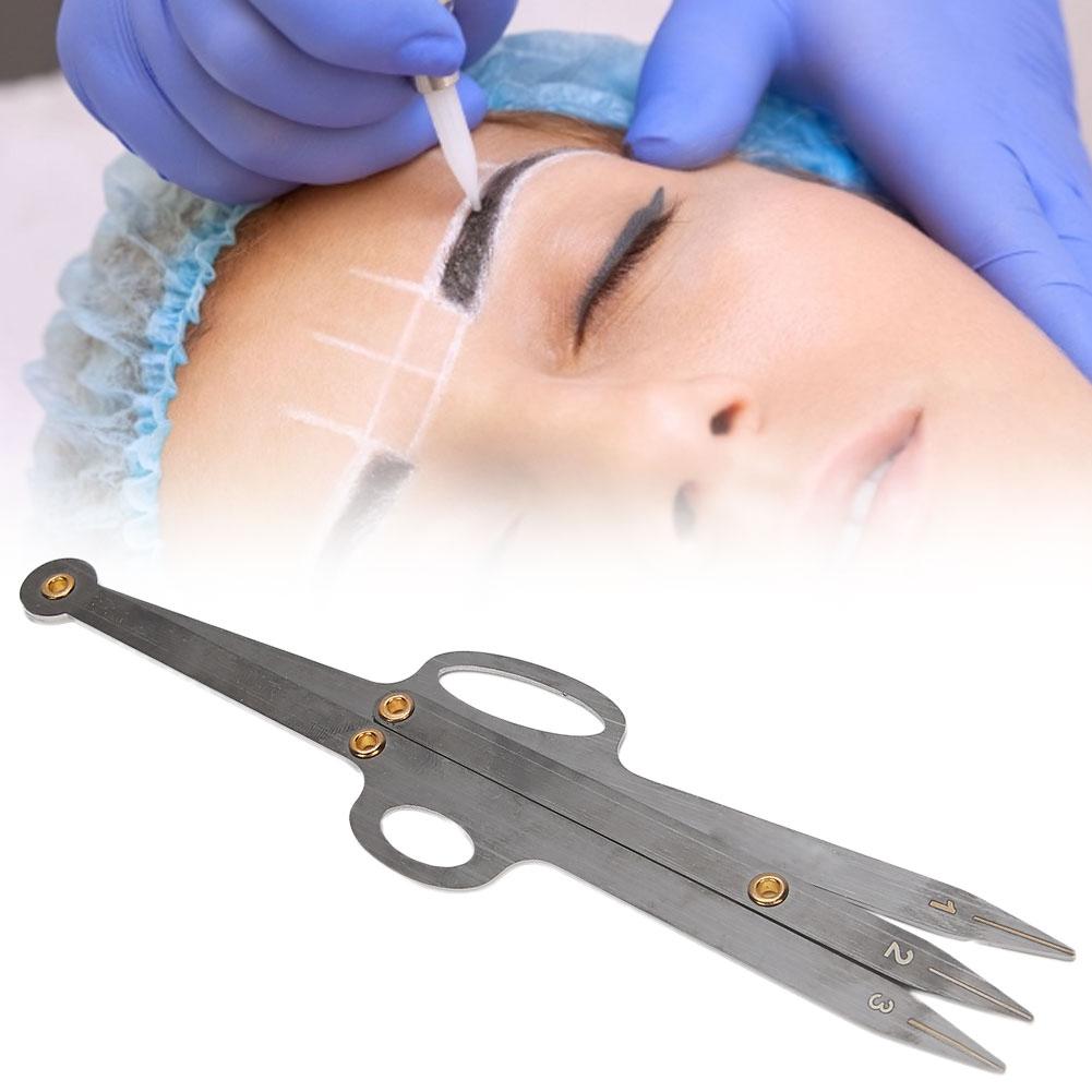 Eyebrow Stencil Template Eyebrow Guide Ruler Positioning Measure Tool Microblading RulerBlack