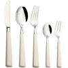 Todai Ivon White Dinner Cutlery Set 5pcs Made In Japan