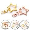 10pcs Hooks Clips DIY Metal Buckles Multifunction Solid Color For Bag Keychain Swivel Craft Making Star Shape Handmade Accessories