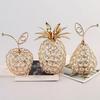 European 2024 Crystal Apple, Pear, Pineapple-Shaped Home Decor Ornaments