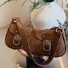 2025 Autumn New Retro Underarm Bag Women's Bag Foreign Style Fashionable High Value Crescent Bag Shoulder Bag Women