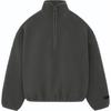 Fear of God Essentials Half-Zip Mock Neck Solid Color Fleece Pullover Long Sleeve American Heavyweight Sweatshirt Men Sweatshirt Ink 202SP244270F