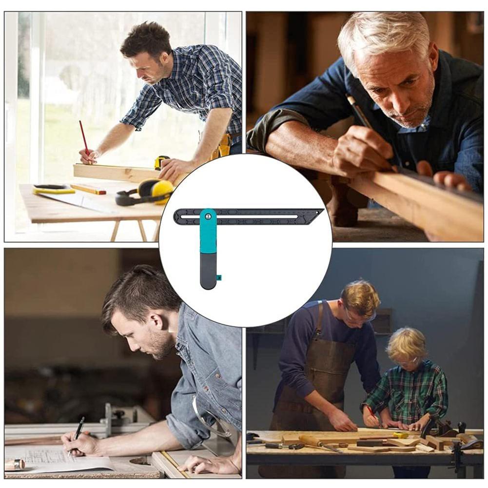 UYANGG Angle Quick Marker Bevel Gauge Line Drawing DIY Measuring Tool Bevel Gauge Adjustable with Precise Angle Ruler with Lock