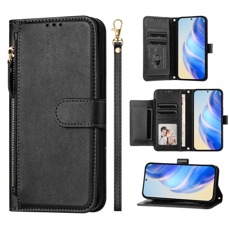 Flip Case for Oneplus 1+ Nord 2T CE 2 3 4 Lite 5G Leather Wallet Cover Card Slot Bag Zipper Casing