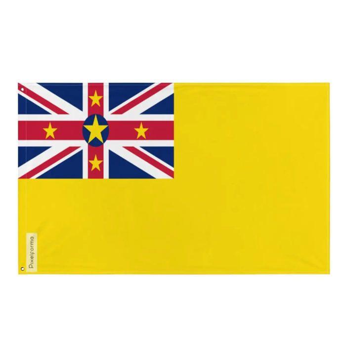 Drapeau - Niue - 60 X 90 Cm - Polyester - Recto/verso - Œillets En Fer