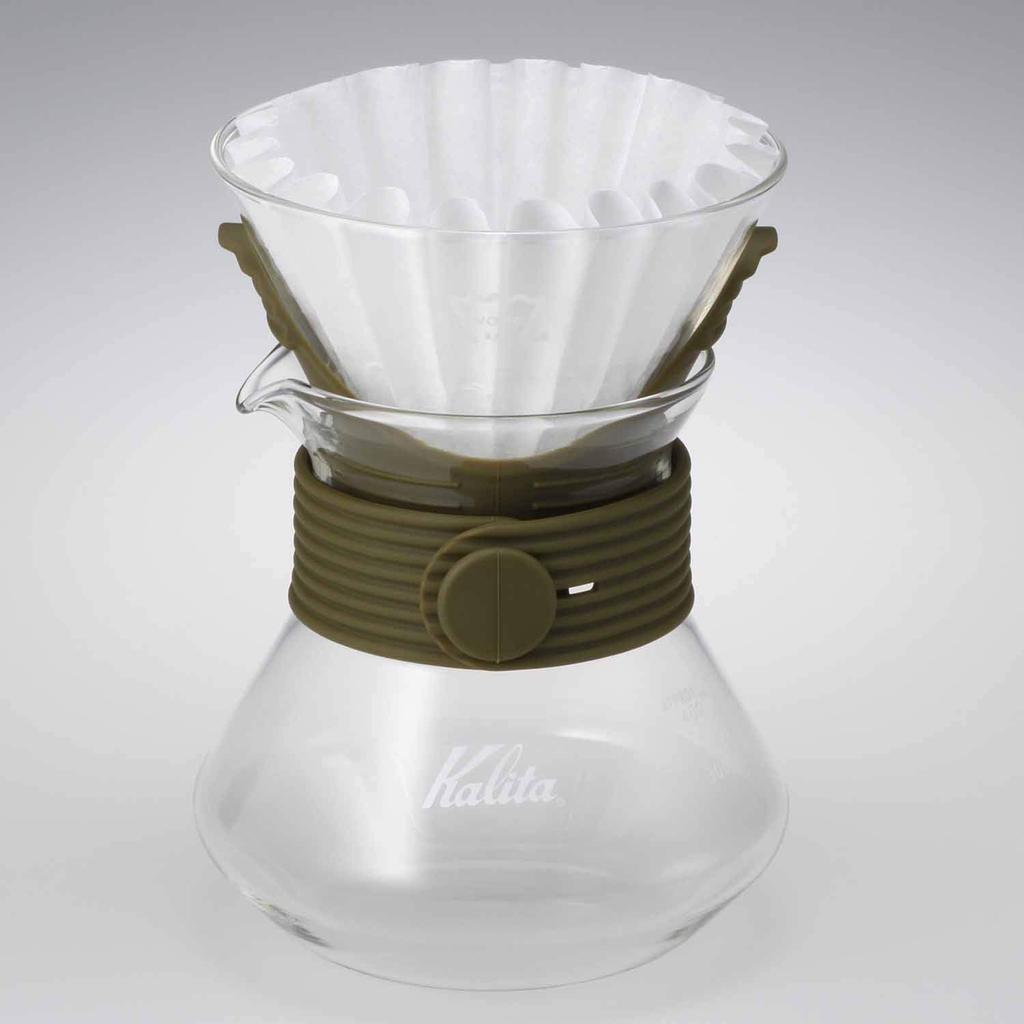 Kalita Coffee Dripper Set for 2 To 4 People Wave Style Up Khaki Drip Equipment For 2 For 4 For 2 For 4 Drip Coffee Sixtieth Respect for the Aged #185