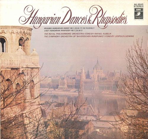 LP Record ROYAL PHILHARMONIC ORCHESTRA, RAFAE - Brahms, Liszt Hungarian Dances & Rh AA8845 EMI/ANGEL Japan Classical Used