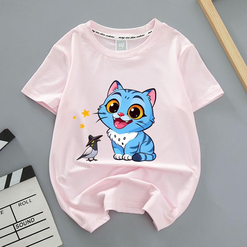 Loose Comfortable Summer Devil Hunter Style Front Back Printed Youthful Fashionable Soft Breathable Women's T-shirt