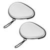 M METERXITY Set of 2 Table Tennis Racket Case - Ping Pong Paddle Cover Gourd Shape Suitable for Table Tennis Racket 280 X 180 X 50mm Silver Texture