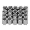 20Pcs M8 Female Thread Coupling Nut Kit Stainless Steel Rugged Threaded Coupling Nut Kit for