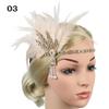 Women Beaded Flapper Performance Headwear Elastic Hair Accessories Vintage Masquerade Party Headpiece Cosplay
