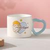 Chinese Valentine's Day Gift Couple Mug High Precision Ceramic Cup with Lid Water Cup Women's Souvenir