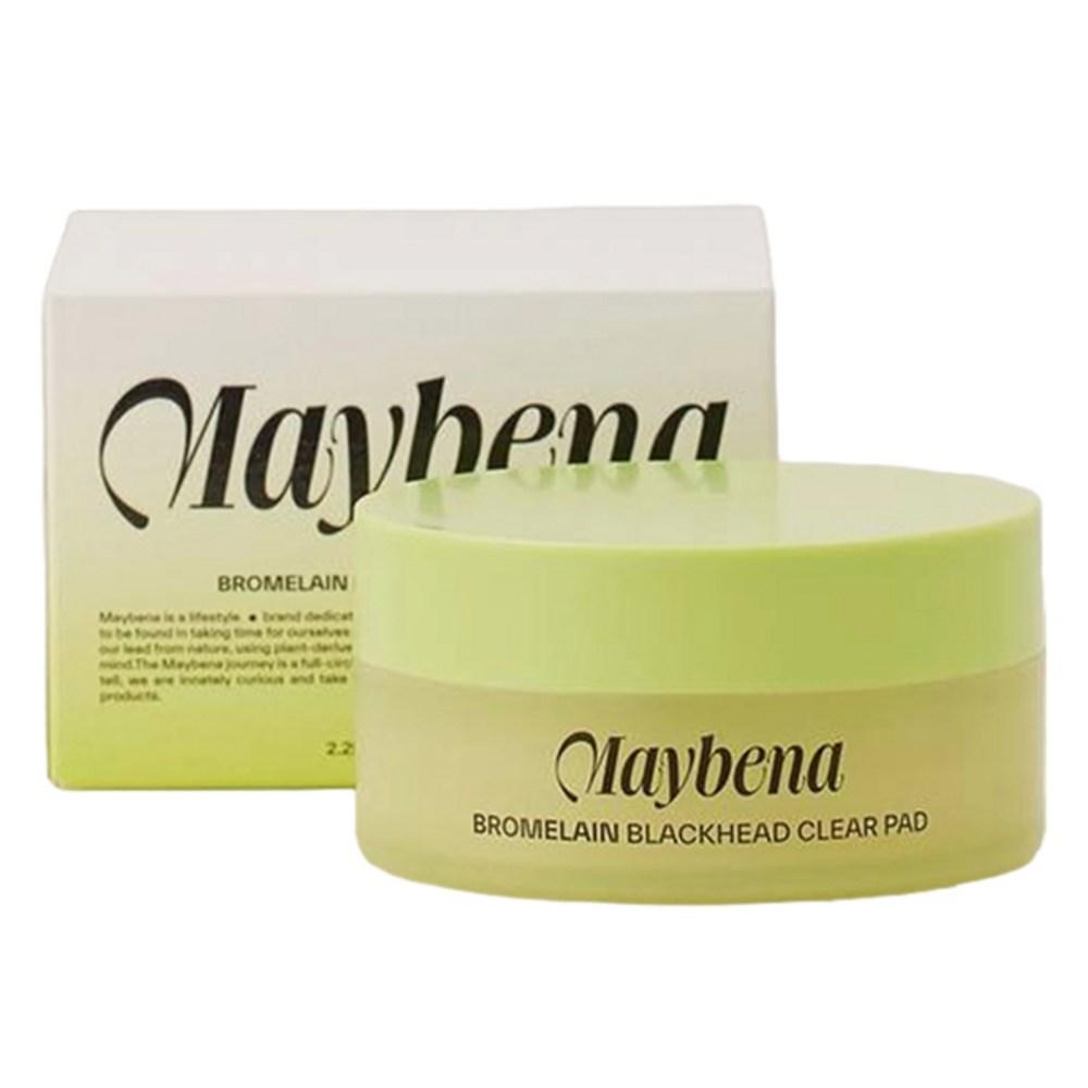 Maybena Bromelain Blackhead Clear Pad, 30 Sheets, 1 Pack