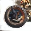 Yousheng Animal Christmas Ornament 2D Flat Forest Animal Xmas Tree Ornament Acrylic Hanging Woodland Pendant for Garden Tree Home Decor