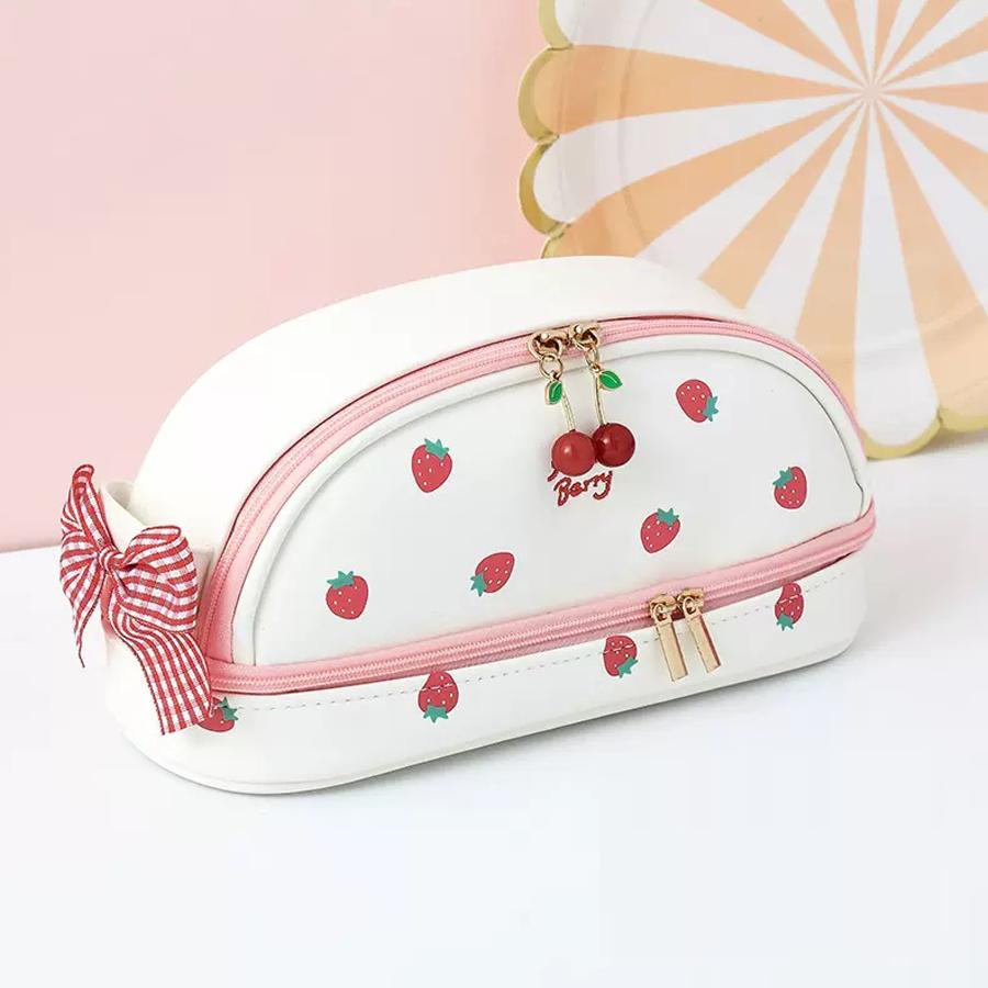 Kawaii Pencil Case Large Capacity Pencil Box Pouch Holder Box Office School Supplies for Kids Pretty Stationery Organizers Gift