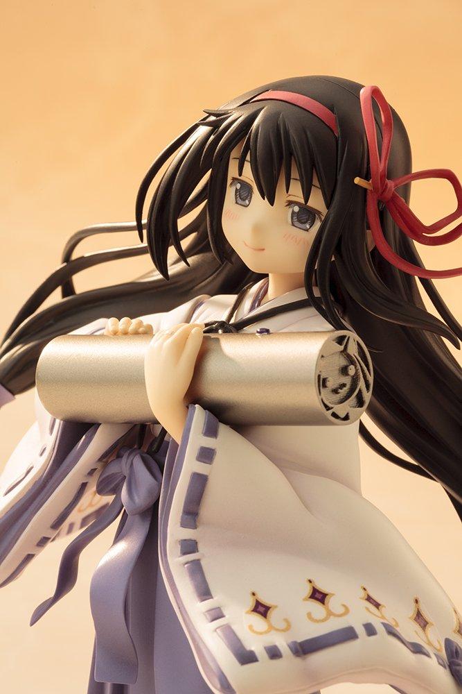 Kotobukiya Puella Magi Madoka Magica the Movie Akemi Homura Shrine Maiden Outfit Scale PVC Painted Finished Figure - - 1/8