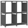 VidaXL Display Shelf 4 Cubes Grey 69x30x72.5 Cm Fabric