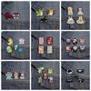 2-5Pcs Cartoon Brooch Set Christmas Frog Space Mushrooms Joker Black Cat Dog Enamel Pins Animal Lapel Badge Jewelry Wholesale