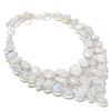 Moonstone Gemstone 925 Sterling Silver Jewelry Necklace 18"