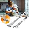 2 Pcs Mini Whisk Mixer Stainless Steel Balls 10 Inch and 12 Inch Whisk Manual Whisk Mixer
