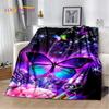 3D Cartoon Dream Butterfly Flower Soft Plush Blanket,Flannel Blanket Throw Blanket for Living Room Bedroom Bed Sofa Picnic Cover