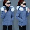Winter Jacket Women Parkas Faux Fur Collar Hooded Jacket Female Down Jacket Parka Outwear Ladies Overcoat