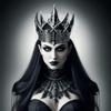 Evil Queen Crown Headband Adult Goth Headpiece for Medieval Halloween Party Masquerade Stage Performance