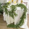 6.2Ft Faux Cedar Garland Norfolk Pine Swag Christmas Greenery Stems Artificial Pine Branches for Holiday Party Wedding Decoration