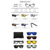 Clip On Sun Glasses Women Driving Eyewear 6 In 1 Polarized Hot Sale Clip High Quality Sunglasses Magnet Magnetic Unisex Travel Optical  Accessories
