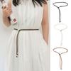 Women Belt Adjustable Design Imitation Leather Waistband Thin Rope Dress Shirt Top Versatile Belt Fashion Accessories