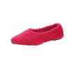 Fashion Women's Pointed Parka Fur Ballet Flats, Plush Pumps, Simple Fur Pumps, Women's Warm Shoes, Winter Fashion