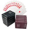 Washable Frosted PVC Playing Cards with Large Characters - Red/Black, Optional Yellow Fine Sand Finish