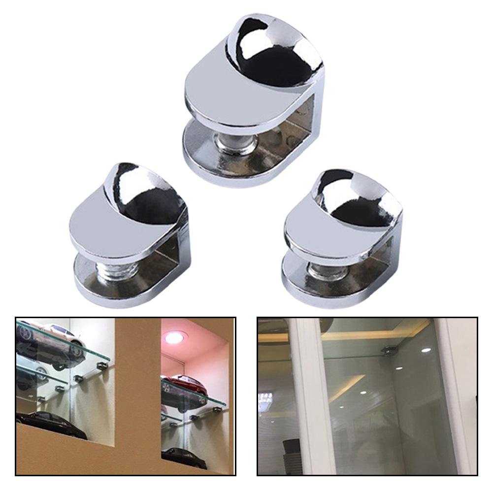 Glass Clip Glass Shelf Clamp Holder Bathroom Glass Shelf Fixing Clip Support Bracket Wine Cabinet Partition Fixing Accessories