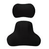 MUTEKI Car Lumbar Support Set with and Neck Memory for Long and Pillow, 2-Piece Headrest, Backrest, Pad, Foam, Drives, Breathable, Ergonomic,
