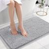 Long Haired Chenille Floor Mat Absorbent Carpet Plain Color  Anti Slip Home Foot and Door Mat Home Hotel Bathroom Bedroom Foot Pedal