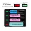 2/4 Slots Universal Battery Charger for 18650 18500 16340 14500 26650 Rechargeable Lithium Battery USB Charging Adapter AVE