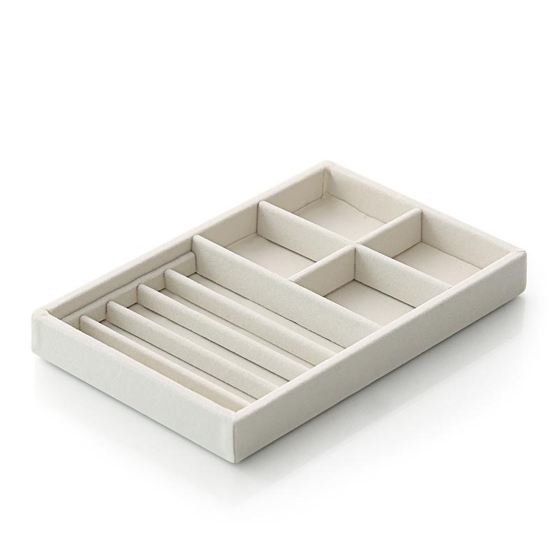 Jewelry Organizer Dresser Drawer Inside Compartment Velvet Fabric Necklace Earrings Rings Jewelry Jewelry Tray