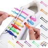 Adult Silicone Elastic Elastic Shoelaces Round Toe Elastic No-Tie