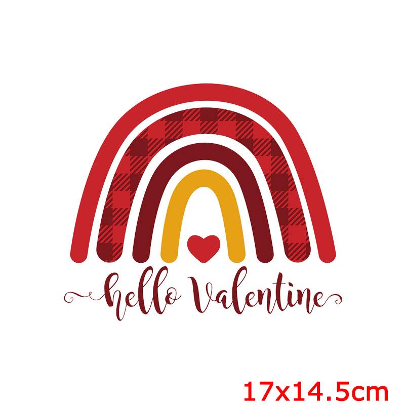 Fashion Patch Letters Thermo Patches On Clothes Flower Heart Thermal Applique For T-Shirt Sticker Iron On Transfer For Clothing